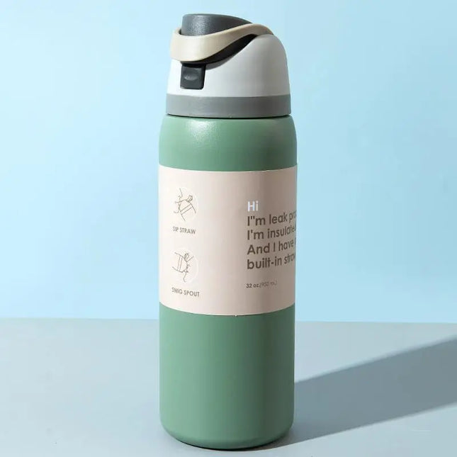 1Pc Vacuum Flasks & Thermoses Water Bottle Drinkware Thermo Tumbler Stainless Steel Thermal Mug Original Cold Hot Coffee
