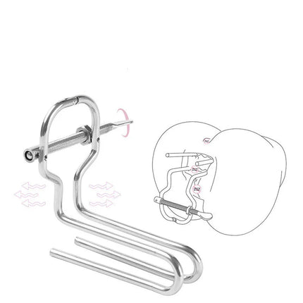 Metal anal dilator, vaginal dilator, masturbation plug, fisting toy, unisex, anal accessories, couples toy, adult sex toy