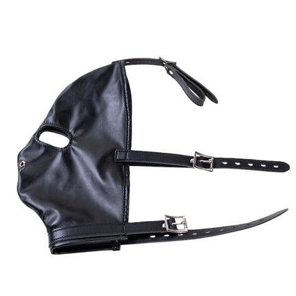 Sexy Adult Roleplay One Glove Corset with Various Half Face Bondage Harness Mask Hood for Fetish Party Games Exotic Costumes