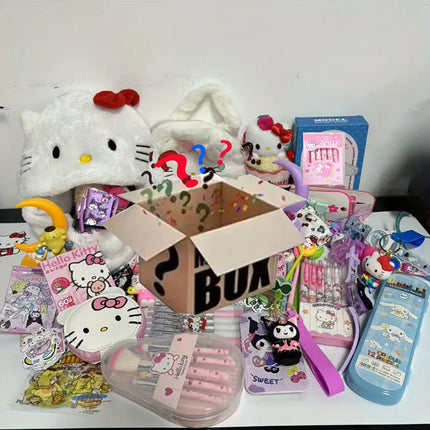 5-50pcs Sanrio random mysterious decompression toy bag Hello Kitty Kuromi 300 different styles of dolls, ornaments