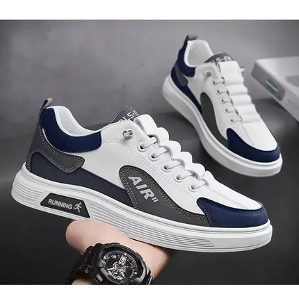 New Men's Shoes Leather Fashion Low-top Men's Casual Trendy Shoes Running Sports