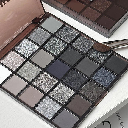 Dark Eyeshadow Palette 25 Colors Smoky Eyeshadow Makeup Palette Powder Shadow Gothic Smokey Eye Kit Cool Tone Eye Shadow makeup
