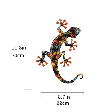 【ZYAA-1】1/2Pcs Iron Gecko Wall Decorations Suitable For Home Garden Courtyard Decor Door Frame Decoration