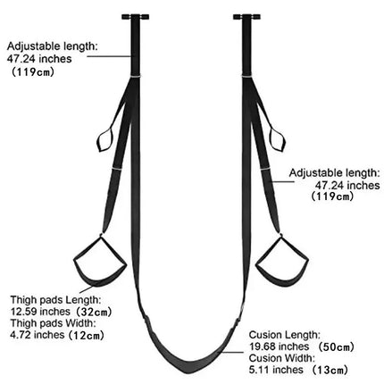 Adult Sex Swing with Seat Fun Carmen 2nd Generation SM Door Cushion Posture Swing M Leg Split with Carmen Swing Sex Game 18+