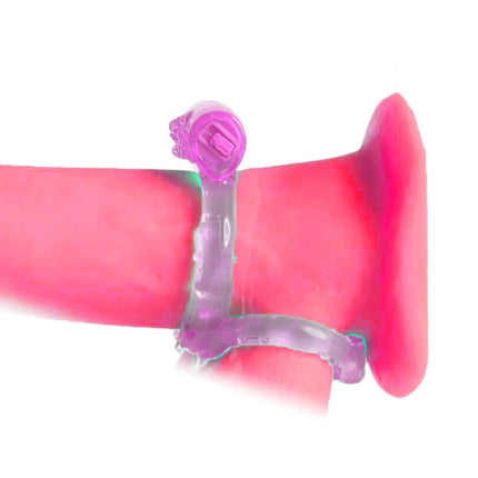 lasting ring triple vibrator waterproof clitoris Massager masturbation Vibrating cocking delay ejaculation vibe Sex Toys For man