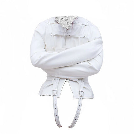 BDSM Sex Bondage Leather Arm Binder Restraint Straitjacket,Cosplay Sexy Costume Slave Binding Straight Jacket Sex Toys For Women