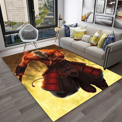 3D Classics Game Dota2 Gamer HD Carpet Rug for Home Living Room Bedroom Sofa Doormat Decor, Kids Play Area Rug Non-Slip Floor Mat