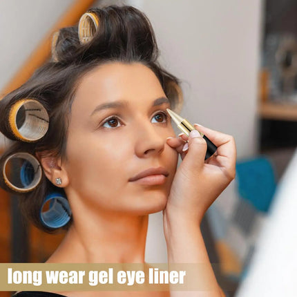 Waterproof Matte Eye liner Gel Fast Drying Smudge Proof Long Lasting Makeup Professional Eyeshadow Pen For Women Girls