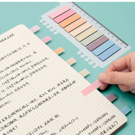 6 Series Colorful Self-Adhesive Sticky Notes Memo Pad - Office & School Supplies - Bookmark Point-It Marker Memo Sticker Paper