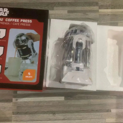 Star Wars R2-d2 960ml Moka Hand Coffee Maker Cartoon Robot Office Home Manual Thermal Stainless Steel Pressing Mini Coffee Pot
