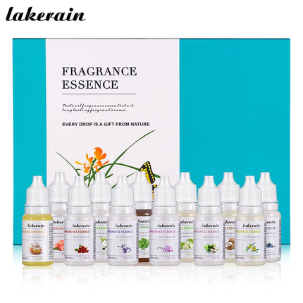 12PCS DIY Fragrance Flavor Vegan Natural Flavoring Oil Scents Essence Oil Drops Liquid Pigment Dyeing For Lip Gloss Diy Use