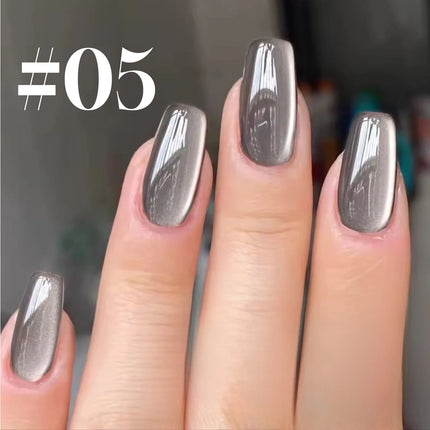 1pcs 12ML Winter 2026 New Black Glass Bead Pearl Cat's Eye Gel Nail Polish Hot Selling Black Nails Salon Use Nail Stuff