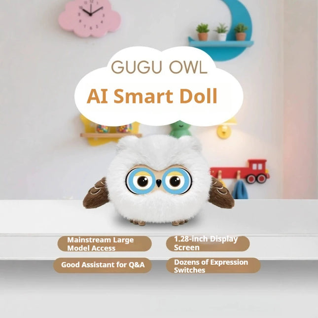 Owl Ai Smart Toy Voice Conversation Companion Doll Children'S Enlightenment Toy Educational Growth Gift For Boys And Girls