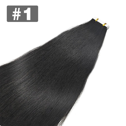 Tape in Hair Extensions Human Hair Brazilian Hair 100% Human Hair Extensions 20 Pcs Straight Hair for Women