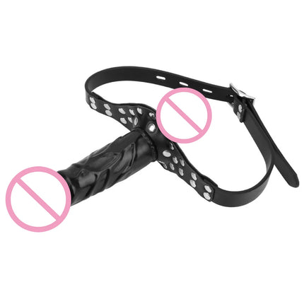 Double-Ended Mouth Gag Strapon Dildo Plug Bdsm Bondage Deep Throat Penis Harness Erotic Product Sex Toys for Couples Adult Games