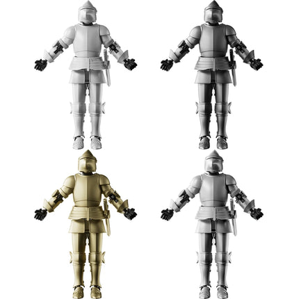 Knight Action Figures Paladin 13 Jointed Movable Shapeshift Robot 3D Printed Mannequin Character Assembl Toys Kids Gifts