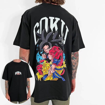 2026 New Dragon Ball Gogeta Gohan Broly Goku Majin Buu Printed Short Sleeve T-shirt Men's and Women's T-shirt Men's Top T-shirt