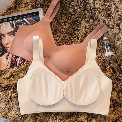 High-quality Traceless Beautiful Back Jelly Rubber Underwear for Women with Small Breasts, Clumping and Anti-sagging Sports Bra