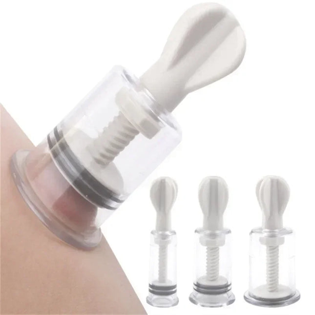 Vacuum Suction Cupping Cup Nipple Enhancer Massage Vacuum Cups Plastic Enlarger Suction Enlarger Body Breast Massager Cups