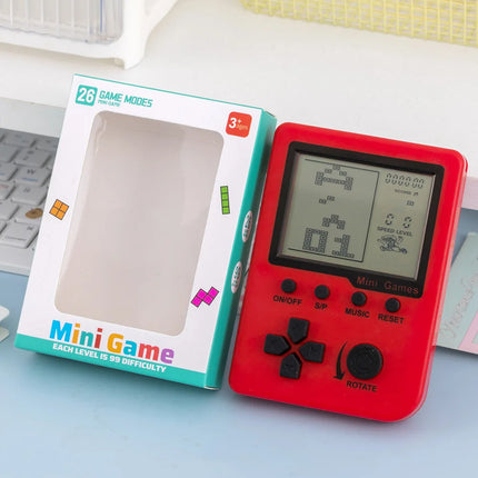 Tetris Portable Retro Game Player 26 Games Pocket Electronic Game Machine Christmas Gift