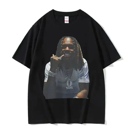 Rapper K-King Von Graphic Print T-Shirts Men Women Streetwear Hip Hop Fashion Cotton Oversized Tops Harajuku Y2K Summer New Tees