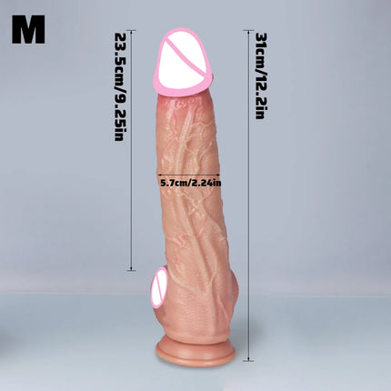 3 Colors Penis Super Realistic Veins Soft Dildo Male Silicone Genitals Vaginal Masturbation Suction Cup Dick Woman Anal Sex Toy