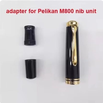 Admok M800 Pen Sky Blue Acrylic Piston Fountain Pen Bock Schmidt Nib F M B 0.5 0.7 1.0MM Nib Golden Clip Writing Office Gift Pen