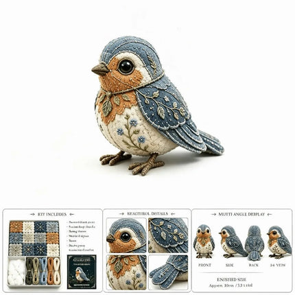 Floral Fabrics Animal Patchwork Set Creative Design Hanging Kit Handmade Decor Kit Material Pack Home Decoration