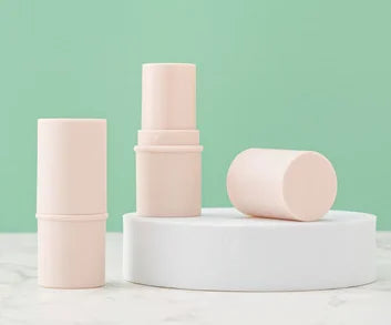 Wholesale 6g Cylinder Solid Deodorants Tube Green/Pink/Purple Lip Balm Container Empty Lipstick Bottle Cleansing Mask Stick