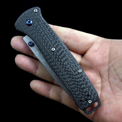 BM 537-09 Bailout Carbon Fiber | SS Tanto M390 Folding knife