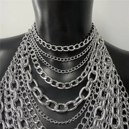 Summer Women Metal Chain Tank Top Sexy Hollow Out Backless Deep V Neck Halter Neck Crop Top Rave Party Nightclub Camisole New