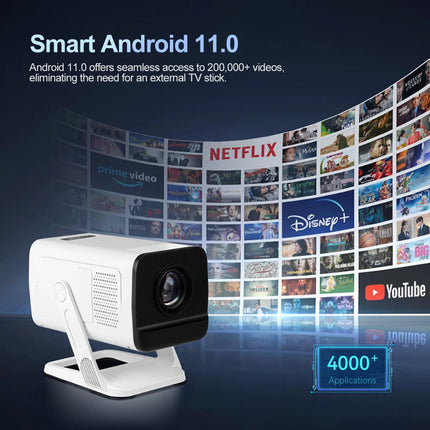 ThundeaL PG310 4K Android Projector 300 ANSI WiFi6 BT5.4 Short Throw Portable Mini for Home Theater Outdoor Movie PK HY320 Mini