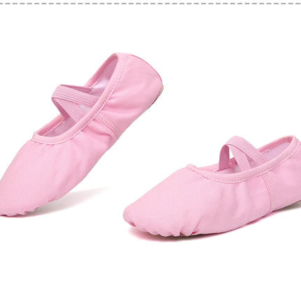 Women Ballet Shoes Girls Dance Slippers Split Sole Gymnastics Yoga Dancing Shoes Canvas Children Adult Ballerina Shoes