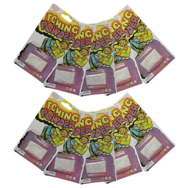 10PCS Itch Itching Powder Packages Halloween Trick Prop Itching Powder Prank Halloween Party Supplies