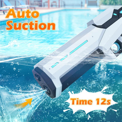 Rechargeable Electric Water Guns for Adults Children Powerful Shooting Automatic Absorb Water Blasters Outdoor Pool Kids Toys