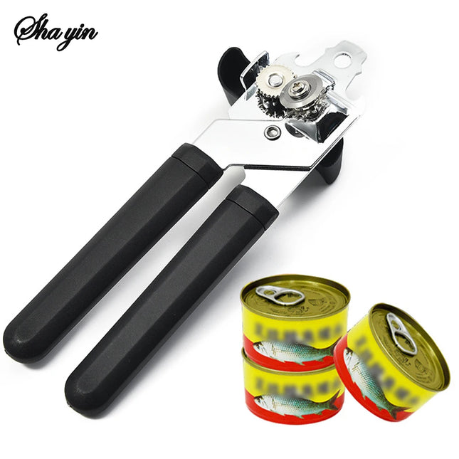 Stainless Steel Multifunctional Professional Can Manual Can Opener Craft Beer Grip Can Opener Bottle Opener Kitchen Gadgets