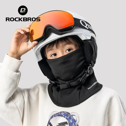 ROCKBROS Ski Mask Outdoor Windproof Full Face Cover UV Protector Breathable Scarf Face Mask Equipment Skiing Cap for Children