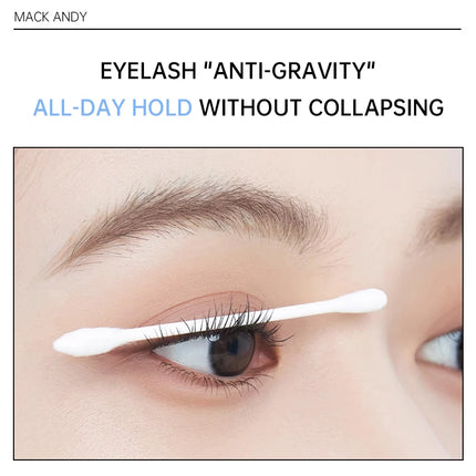MACKANDY 3D Washable Mascara Makeup, Volumizing & Lengthening Defining Curling Buildable Formula Blackest Black, Paraben Free