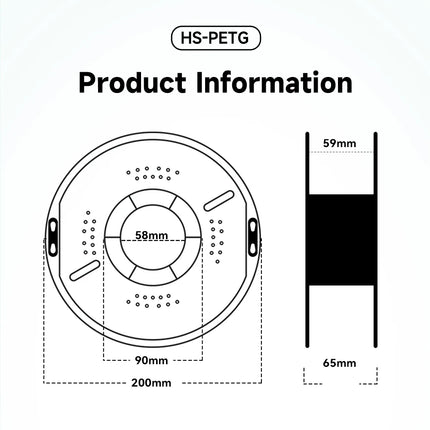 5/10KG Hyper PETG Filament, High Speed 3D Printer Filament,1kg/Spool (2.2lbs), 3D Printer Filament Good Toughness Non-Toxic