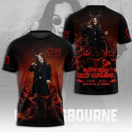 Hot Rock Ozzy Band 3d Printing T-shirt Men Women Fashion Hip Hop Short Sleeve Sports O-Neck Tops Tees For Men Clothes