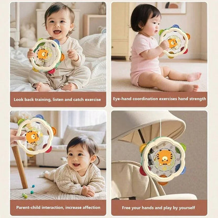 Montessori Musical Instruments Hand Drum Shaking Rattles Infant Kids Interactive Educational Toys Baby Sensory Newborn Gift