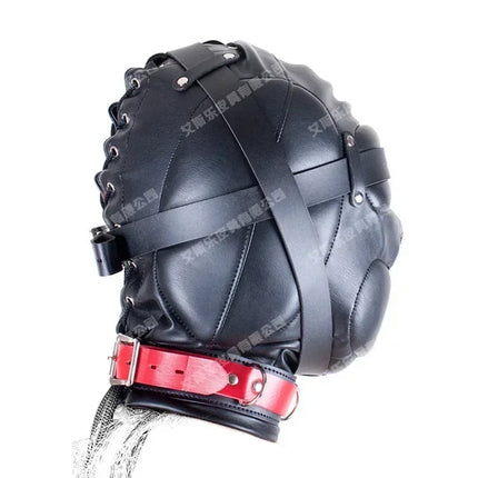Full Head Hood Mask Fetish Play Hood Mask BDSM Bondage Slave Restraint Sex Toys For Couple Sexy Role Play Cool Man
