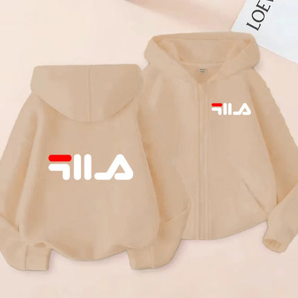 Children's Cardigan Hoodie Zipper Style Sweatshirt Boys Girls3-12Yrs Brand Sports Top Casual Fashion Charming Loose Coat Clothes