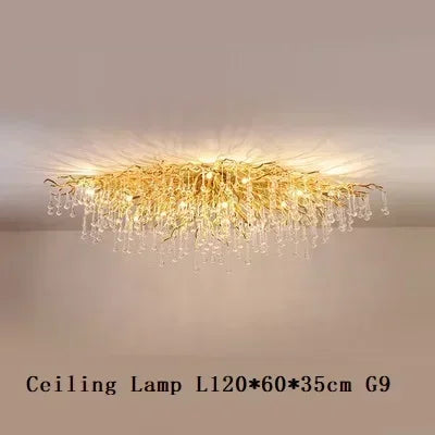 Luxury Crystal led Ceiling Lights Chandeliers Home Hanging Pendant Lamp Living Dining Room Bedroom Lustre Lampara techo