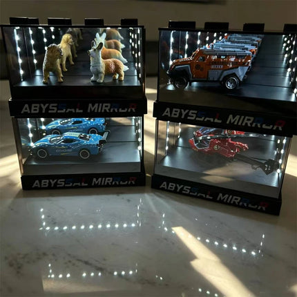 Voice controlled display box, car model figurine, storage box, desktop decoration, car model collection box, gift