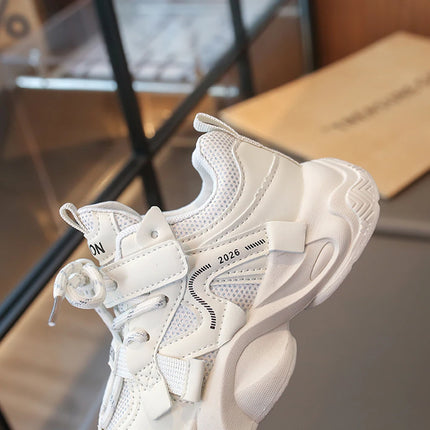 PU Leather Children's Sport Shoes Lightweight Breathable Kid's Sneakers Trend Fashion Boy's Girl's Running Shoes Children Shoes
