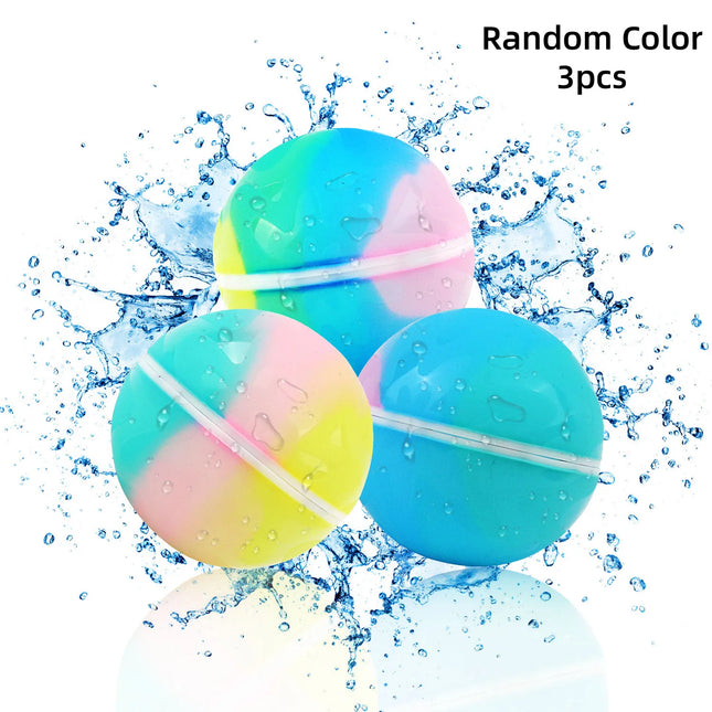 6.8CM color magnetic silicone water ball, reusable water ball, self sealing and quick filling water ball toy