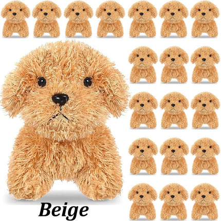12-24PCS Teddy Dog Plush Toys Stuffed Puppy Dogs Soft Poodle Doll Animal Pet Toy for Adopt a Puppy Party Favors Birthday Gifts