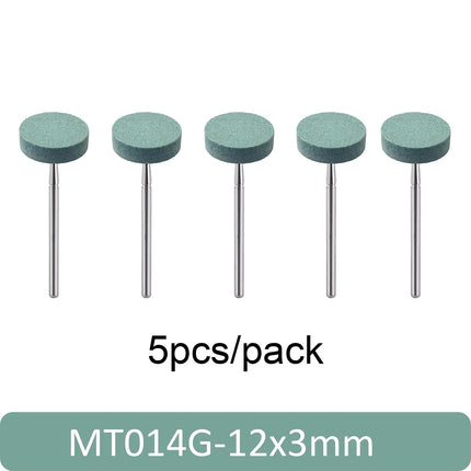5pcs Dental Polisher Ceramic Diamond Grinding Head Stone Zirconia Ceramics Emax Crowns Grinder Quick Polishing Burs