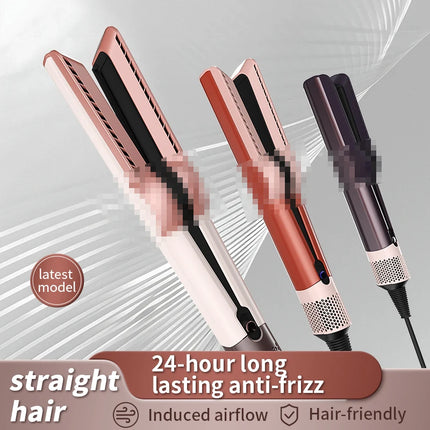 Hair Straightening Comb Hair Dryer HT01 Huaqiangbei Flat Iron Straightener Negative Ion No Hair Damage Dry Wet Use